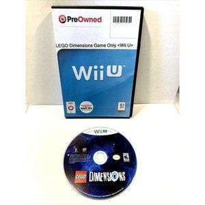 LEGO Dimensions: Game Only (Nintendo Wii U, 2015) Tested Works Great Mint Disc